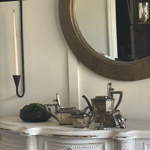 Vintage antique L.B.S. Sheffield 999 silver played 4pc tea set art deco party